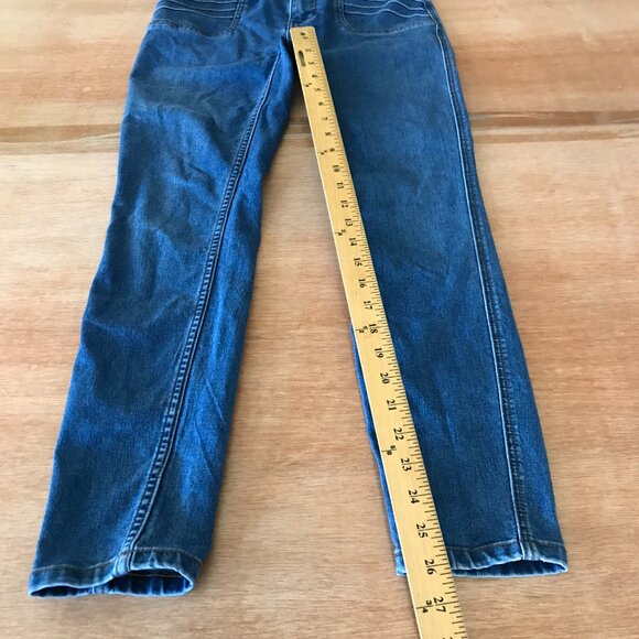 Free People Skinny Jeans Women 26 Blue Mid Rise Medium Wash Stretch Preppy 17251 - Picture 6 of 13